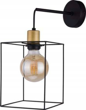 Lampa kinkiet CAYO Czarna Loft Druciana Vintage