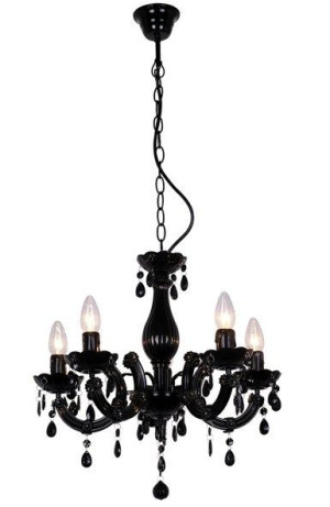 Lampa wisząca Zuma Line Magnolia Czarna Glamour