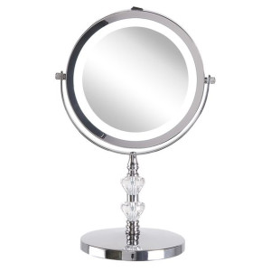 Lusterko kosmetyczne LED ø 20 cm srebrne LAON
