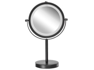 Lusterko kosmetyczne LED ø 17 cm czarne TUCHAN