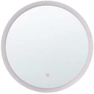 Okrągłe lustro ścienne LED ø 58 cm srebrne YSER