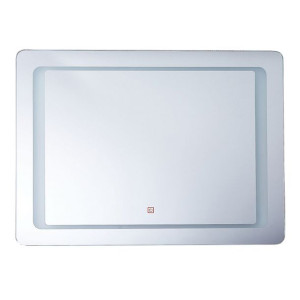Lustro ścienne 60 x 80 cm srebrne WASSY