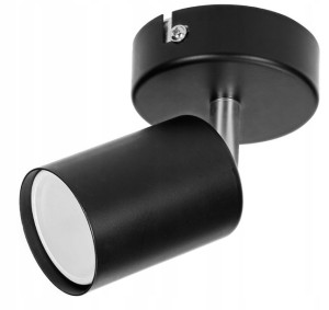 Oprawa ścienno sufitowa ORNO GU10 50W IP20 czarna