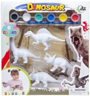 Zestaw figurek do malowania - dinozaur