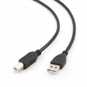 Kabel USB Gembird AM-BM 3m czarny złącze USB A/B