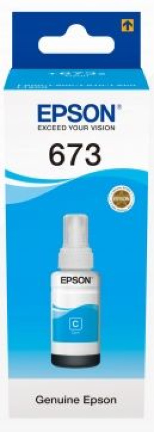 Atrament Epson C13T67324A 673 T6732 Cyan 70 ml