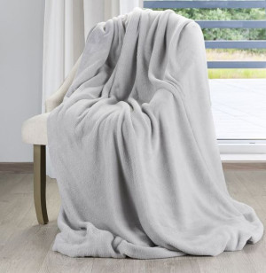 Koc Simple 150x200 Cm Srebrny