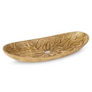 Patera Dekoracyjna Kiara (01) 38x18x6 Cm Złoty