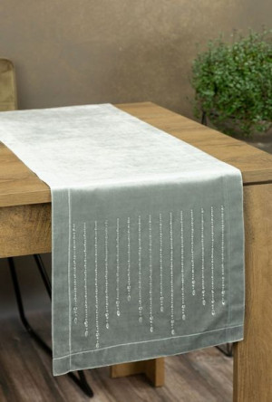 Obrus Royal 3 35 X 220 Cm Srebrny