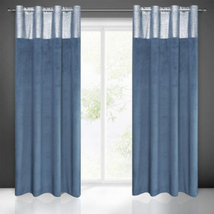 Zasłona Gotowa Peri 140x250 Cm Granatowy