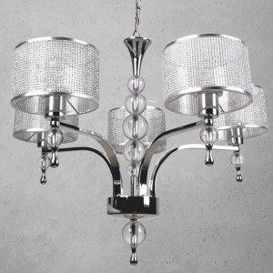 Wisząca LAMPA glamour JEWELLERY P1550-05A F4B3 Zumaline kryształowa OPRAWA