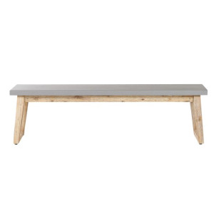 Ławka ogrodowa 160 cm betonowa szara ORIA