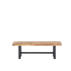 Ławka ogrodowa 140 cm drewniana czarna SCANIA