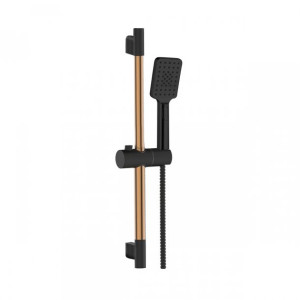Zestaw natryskowy Invena MIDNIGHT black/gold rose AU-35-014