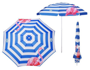 NILS Parasol Plażowy Ogrodowy Składany Średnica 160 cm