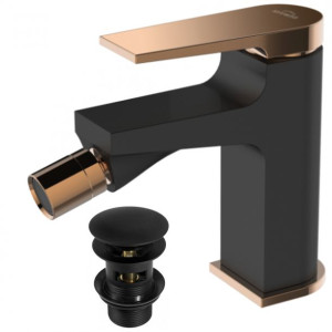 Bateria bidetowa Invena MIDNIGHT black/gold rose BB-35-014