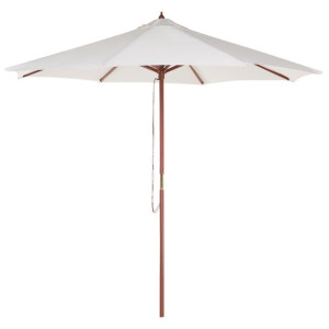 Parasol ogrodowy ⌀ 270 cm beżowy TOSCANA