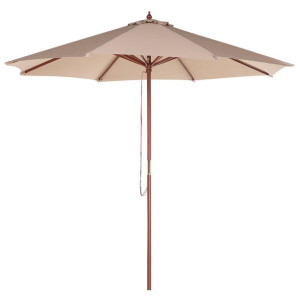Parasol ogrodowy ⌀ 270 cm piaskowy TOSCANA