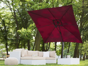 Parasol ogrodowy 250 x 250 cm burgundowy MONZA