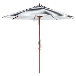 Parasol ogrodowy ⌀ 260 cm czarno-biały FERENTILLO