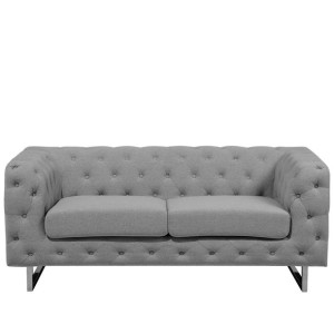 Sofa 2-osobowa szara VISSLAND