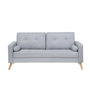 Sofa 2-osobowa jasnoszara KALMAR