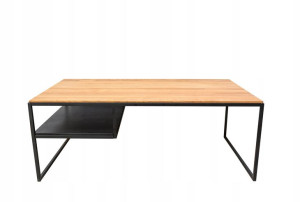 Dębowy stolik kawowy w stylu loft