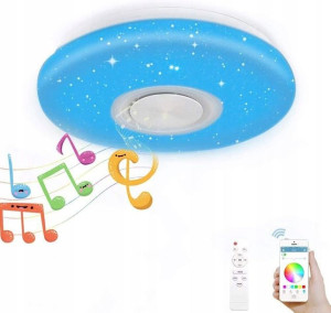 Oświetlenie sufitowe LED z Głośnikiem 36W