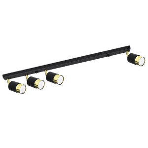 Plafon Massimo 4 Czarny Zoty Spot Reflektor Czarny