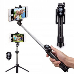 Uchwyt Monopod Selfie Stick Bluetooth Ze Statywem