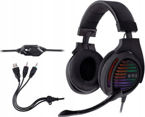 Słuchawki TRACER GAMEZONE Aligator RGB Rainbow LED