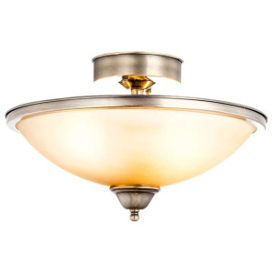 Plafon LAMPA sufitowa SASSARI 6905-2D Globo klasyczna OPRAWA ampla mosiądz