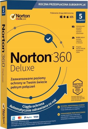 Program antywirusowy Norton 360 Deluxe 50GB 1 ROK