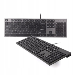 Klawiatura membranowa A4TECH USB HUB Ultrapłaska