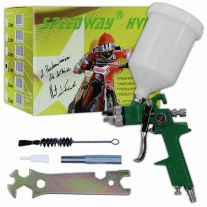 Pistolet lakierniczy SPEEDWAY zielony HVLP 1.7mm