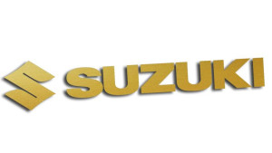 Wycinana naklejka SUZUKI złota
