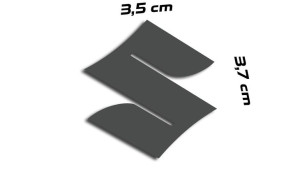 Wycinana naklejka SUZUKI logo grafitowa