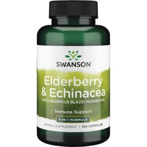 Czarny Bez, Agaricus, Echinacea (120 kaps.)