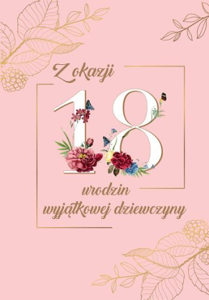 Kartka na 18 urodziny dla dziewczyny VT19
