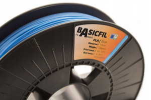 BASICFIL PLA/Blue filament do druku 3D, 500 gram