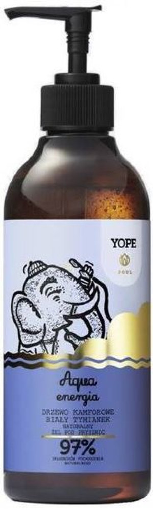 Naturalny żel pod prysznic Aqua Energia 400 ml - Yope Soul