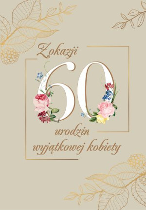 Na 60 urodziny Kartka dla kobiety VT23