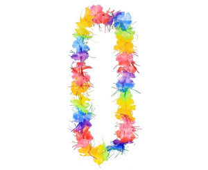 Naszyjnik Hawajski Kwiaty Frędzle Aloha Party