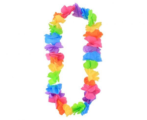 Naszyjnik Hawajski Satynowy Pastelowy Aloha Party