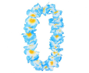 Naszyjnik Hawajski Niebieskie Kwiaty Aloha Party