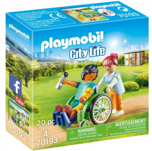 Playmobil 70193 Pacjent na wózku inwalidzkim