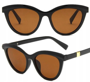 Damskie Okulary Retro Vintage Modne Kocie Oko Cat