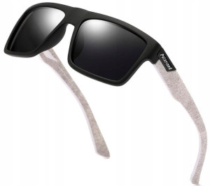 Polaryzacyjne Męskie Okulary Przeciwsłoneczn Black
