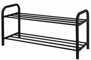Metalowa Półka Regał Stojak na buty 65cm 2 poziomy