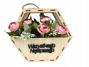 Skrzynka Nosidło Na Kwiaty Prezent Na Walentynki